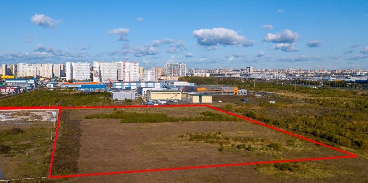 Фото земельного участка по адресу г Санкт-Петербург, поселок Шушары, Московское шоссе, д 1км